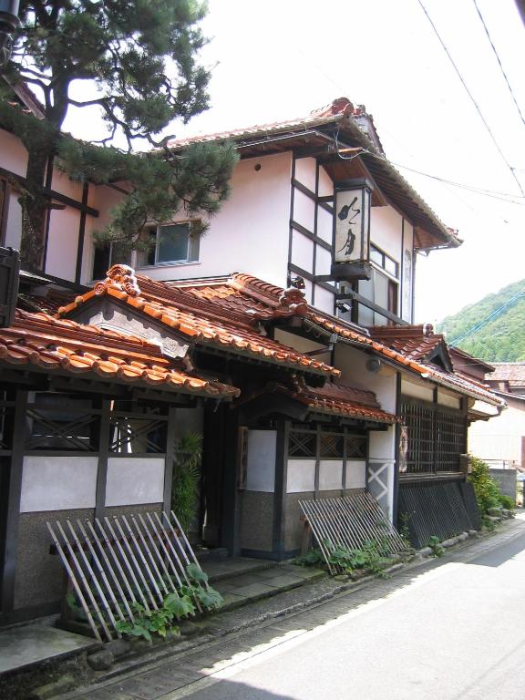 Noren Yado Meigetsu ryokan Shimane Tsuwano